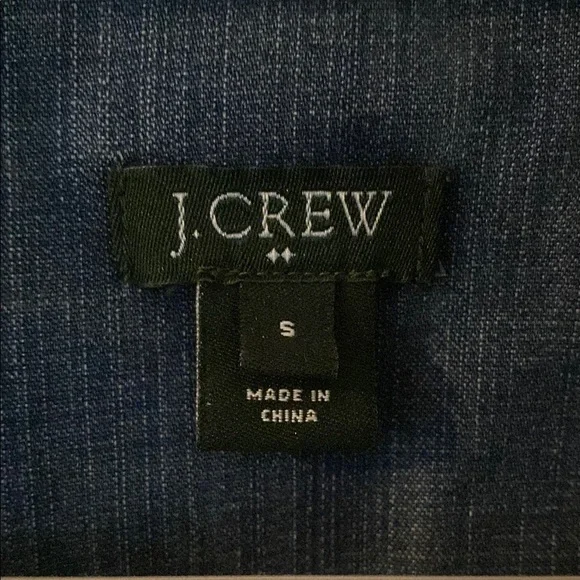 J. Crew Dark Blue Denim Shirt - Picture 2 of 5